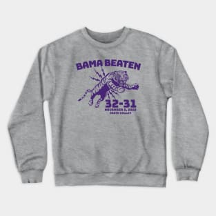 Bama Beaten 32-31 // Upset in Baton Rouge // Vintage Tiger Football Death Valley Crewneck Sweatshirt